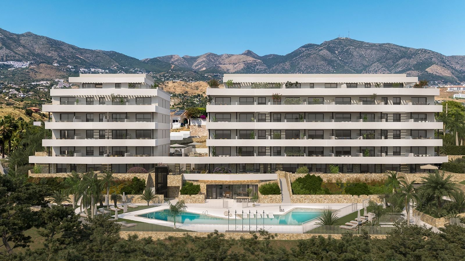 2 Bed شقة في الطابق الأوسط in Mijas في Mijas, شقة