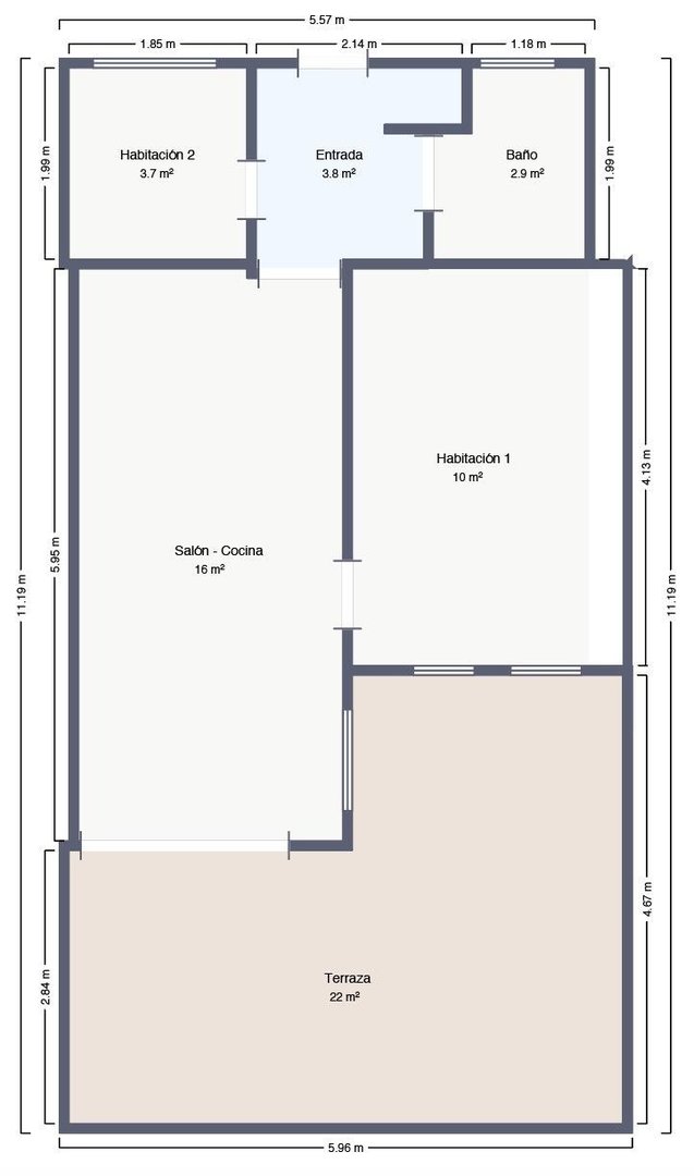 2 Bed Begane Grond Appartement in Los Alamos in Los Alamos, 