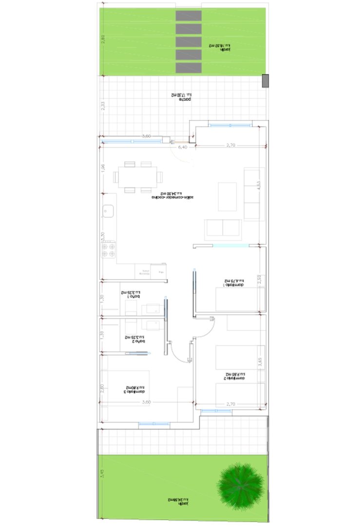 3 Bed شقة في الطابق الأرضي in Punta Prima في Punta Prima, شقة